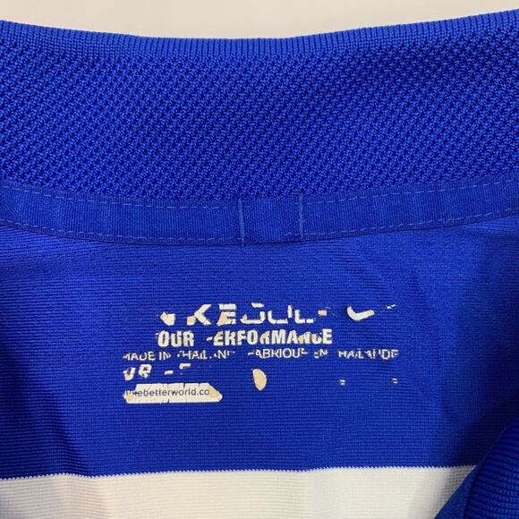 Nike Polo Shirt Mens L Surf Golf Tour Performance Dri Fit Striped Moisture Wick - Picture 4 of 11